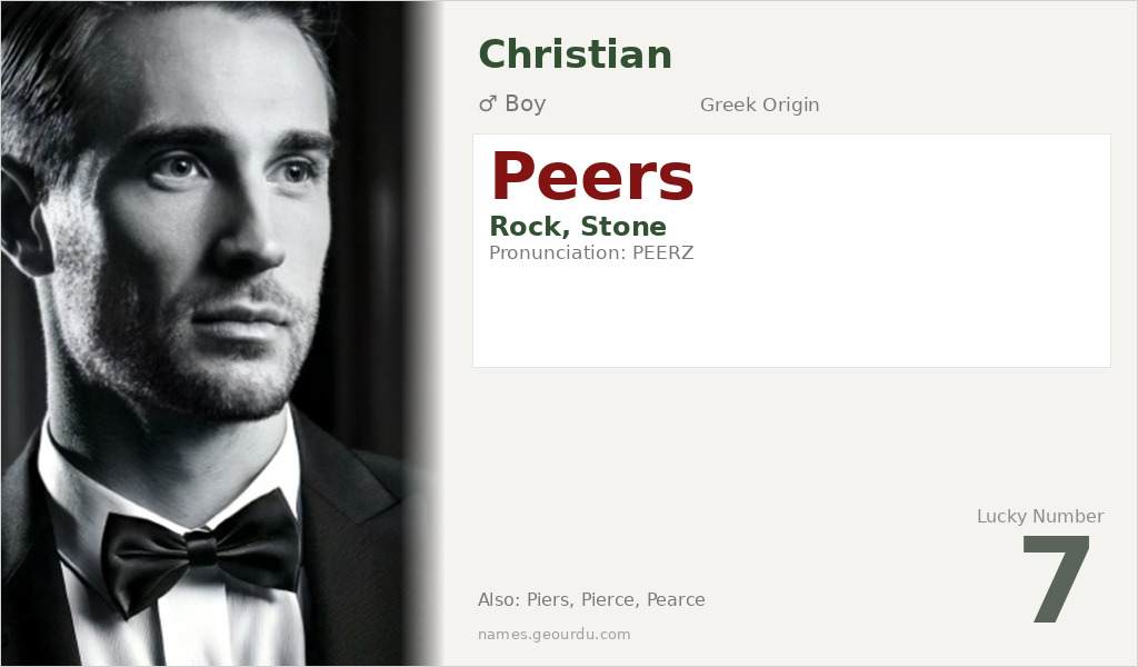 Peers Name Meaning and Details