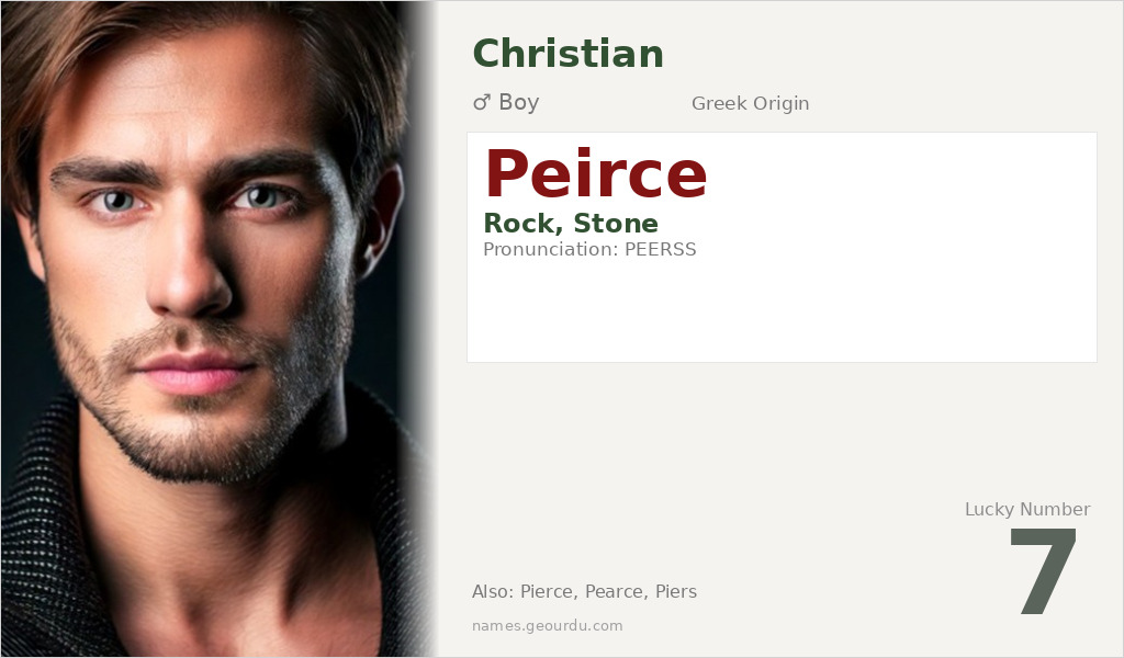 Peirce Name Meaning and Details