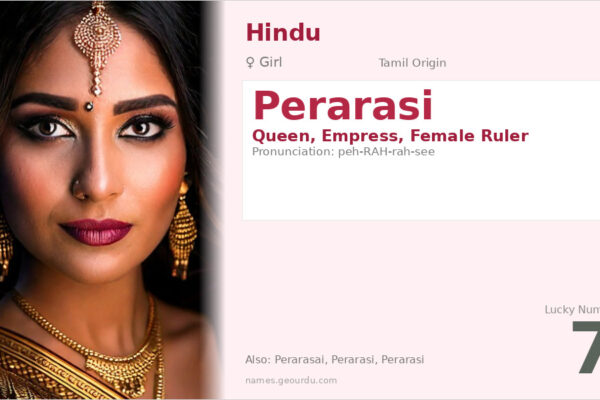 Perarasi Name Meaning — Tamil Origin, Girl Name & Details (2025)