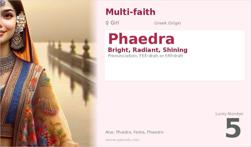 Phaedra Name Meaning and Details