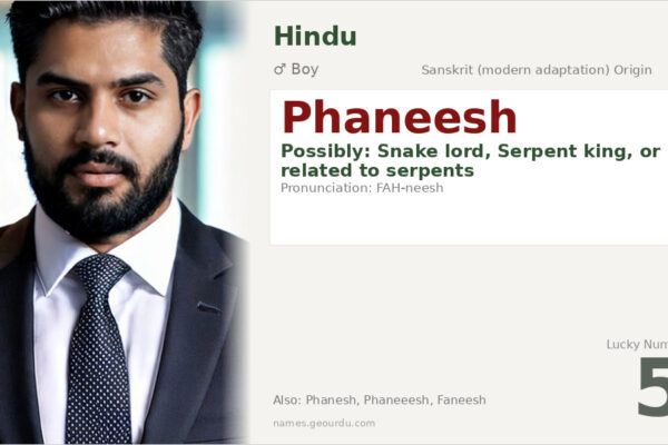 Phaneesh Name Meaning — Origin, Gender & Details (2025)