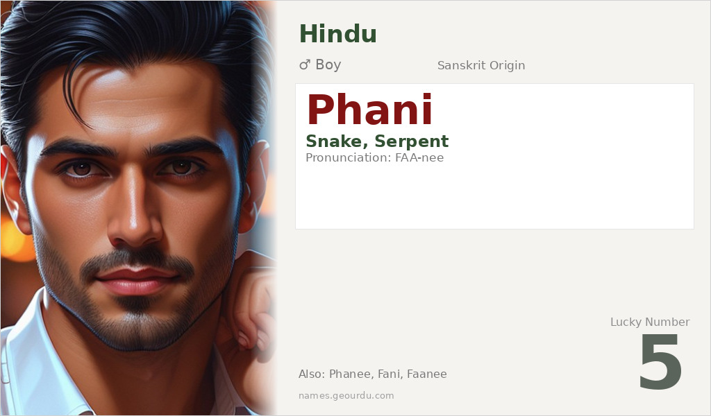 Phani Name Meaning and Details