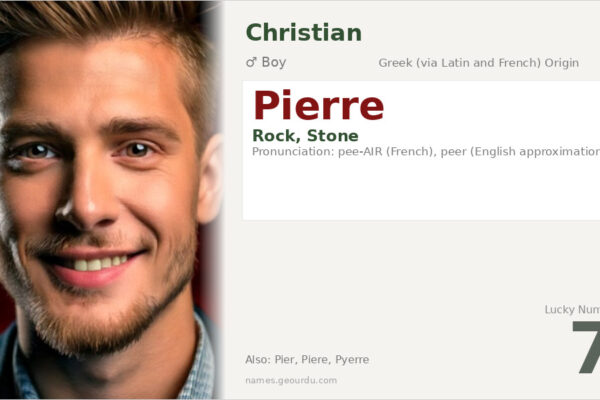 Pierre Name Meaning — Origin, Gender & Details (2025)