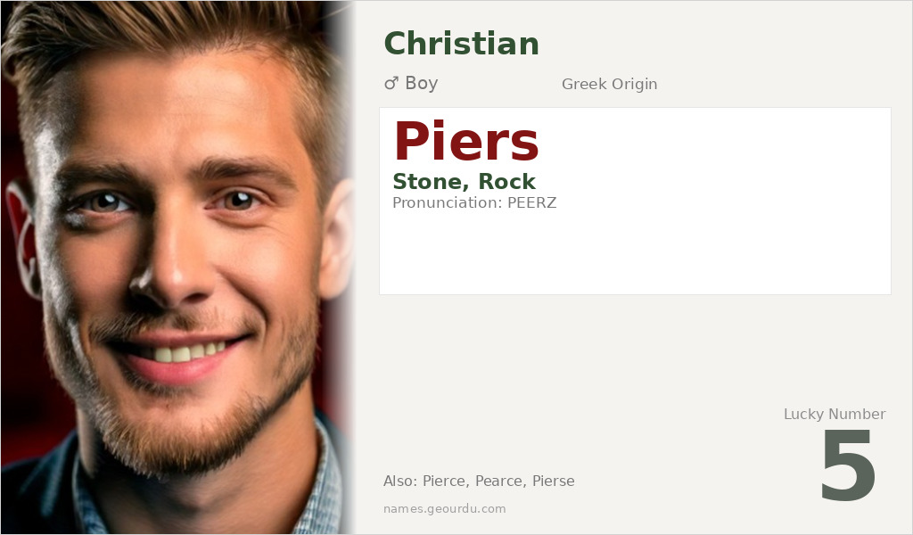 Piers Name Meaning and Details