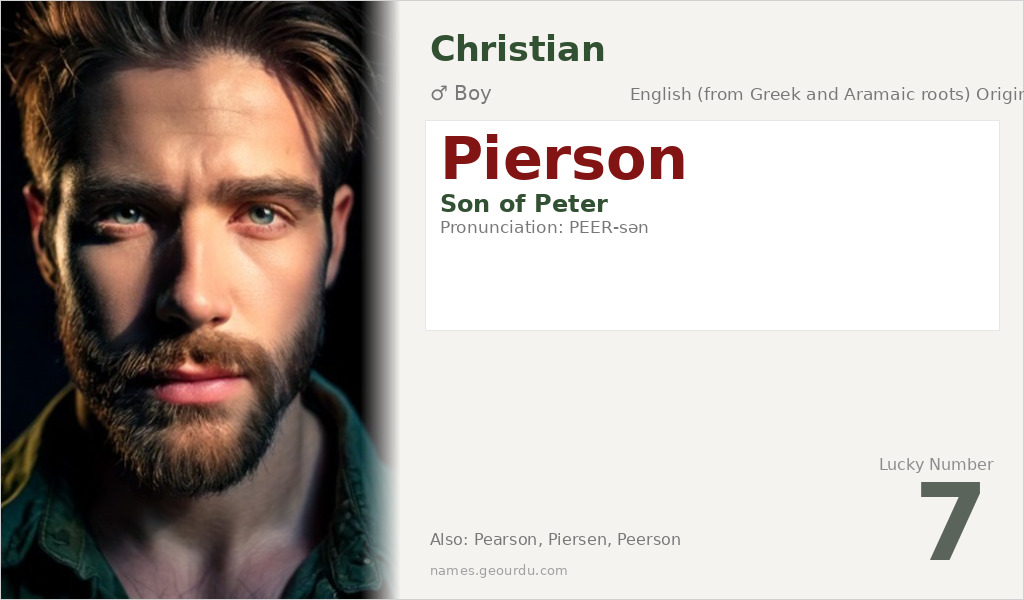 Pierson Name Meaning and Details