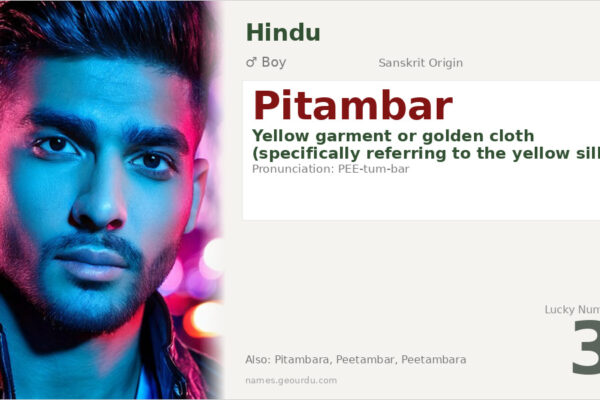 Pitambar Name Meaning — Sanskrit Origin, Boy Name & Hindu Significance (2025)