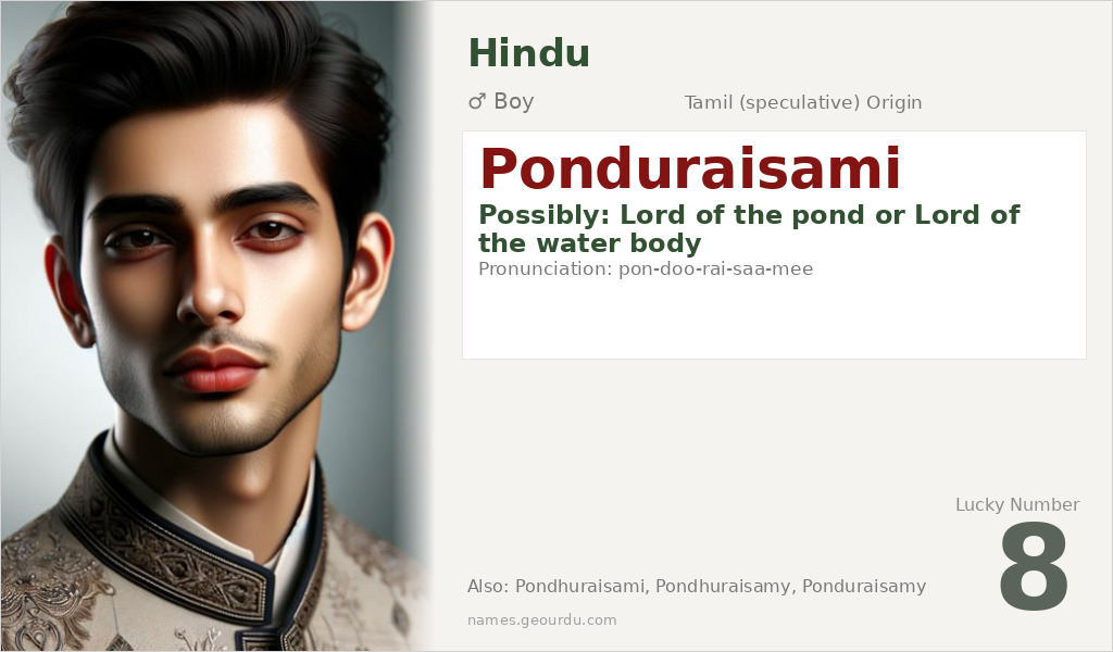 Ponduraisami Name Meaning and Details