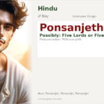 Ponsanjeth Name Meaning and Details