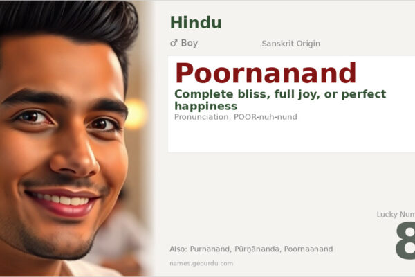 Poornanand Name Meaning — Complete Bliss, Sanskrit Origin & Hindu Significance (2025)