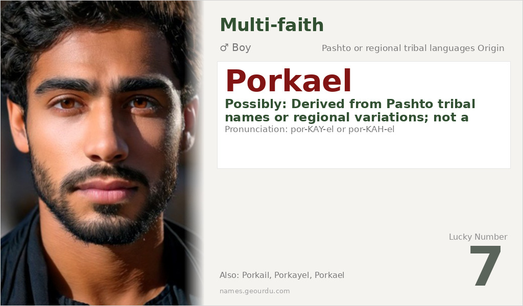 Porkael Name Meaning and Details