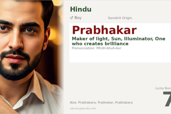 Prabhakar Name Meaning — Sanskrit Origin, Boy Name & Details (2025)