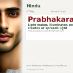 Prabhakara Name Meaning and Details
