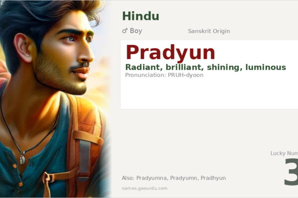Pradyun Name Meaning — Sanskrit Origin, Boy Name & Details (2025)