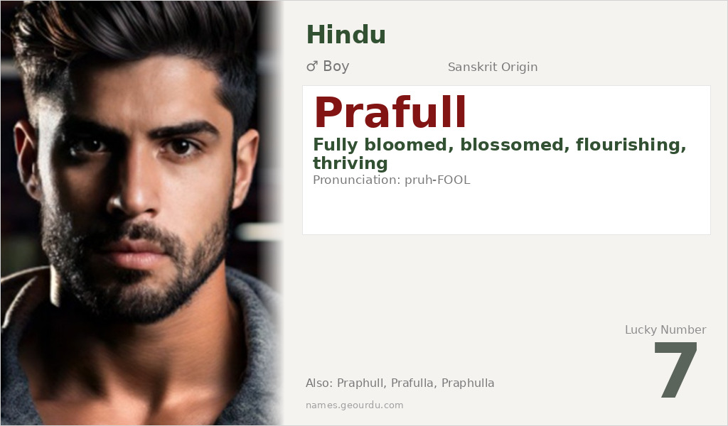 Prafull Name Meaning and Details