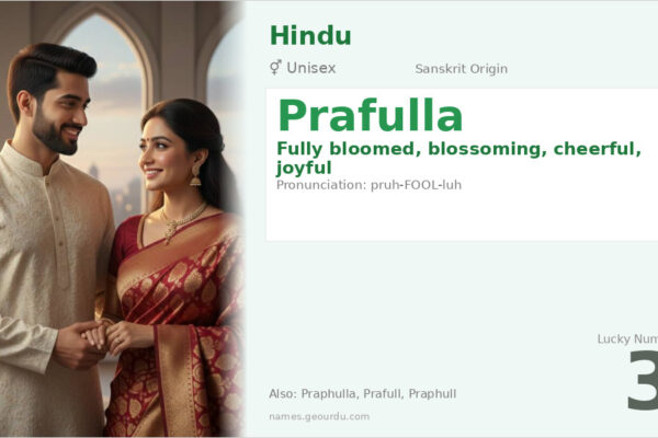 Prafulla Name Meaning — Sanskrit Origin, Gender & Details (2025)