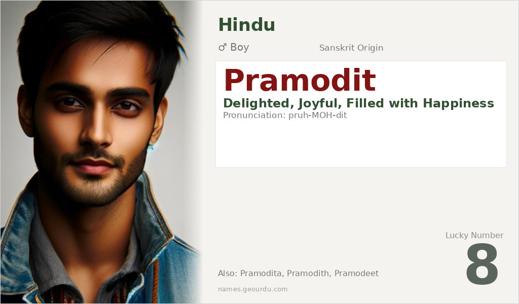 Pramodit Name Meaning and Details