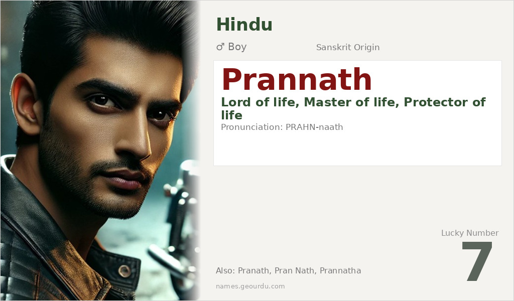 Prannath Name Meaning and Details