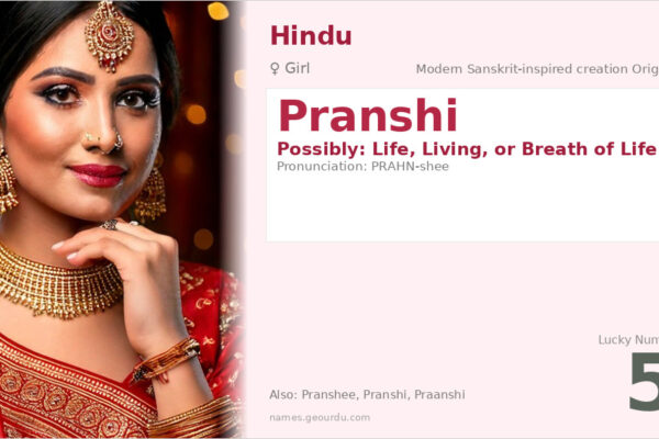 Pranshi Name Meaning — Modern Hindu Girl Name with Life Connection