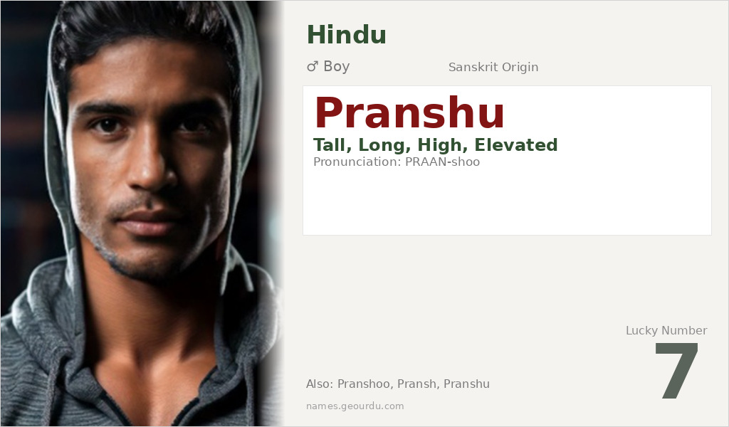 Pranshu Name Meaning and Details