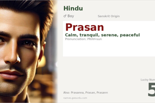 Prasan Name Meaning — Sanskrit Origin, Boy Name & Details (2025)