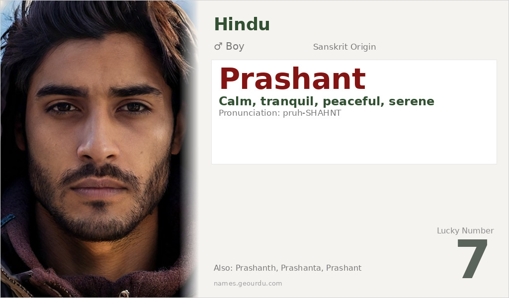Prashant Name Meaning and Details