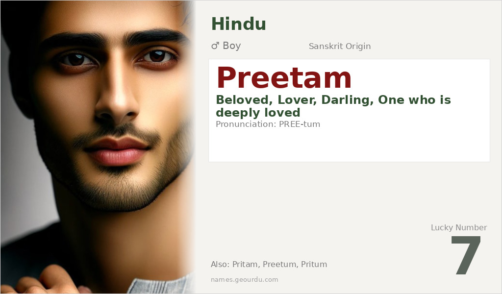Preetam Name Meaning and Details
