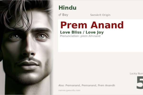 Prem Anand Name Meaning — Sanskrit Origin, Boy Name & Details (2025)