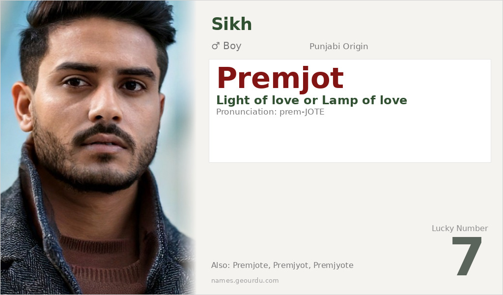 Premjot Name Meaning and Details