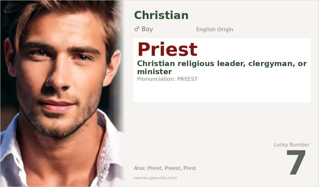 Priest Name Meaning and Details