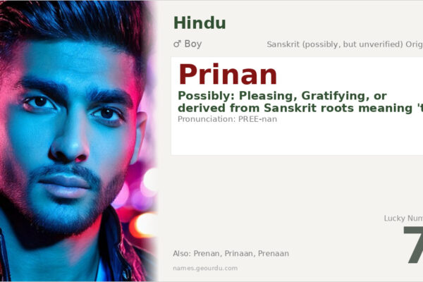 Prinan Name Meaning — Origin, Gender & Details (2025)