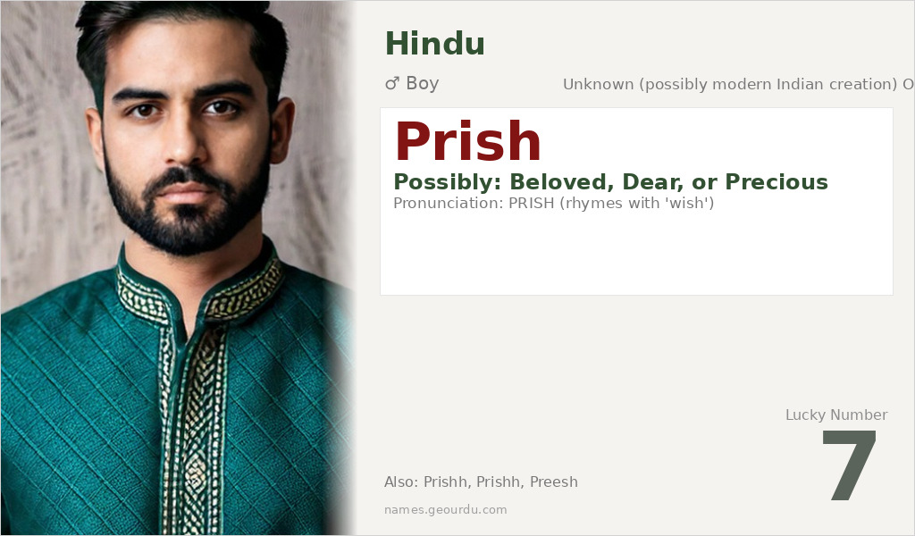 Prish Name Meaning and Details