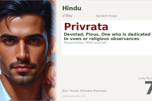 Privrata Meaning — Sanskrit Origin, Boy Name & Details (2025)