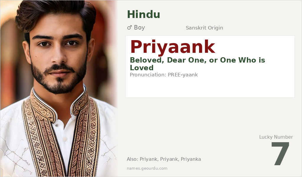Priyaank Name Meaning and Details