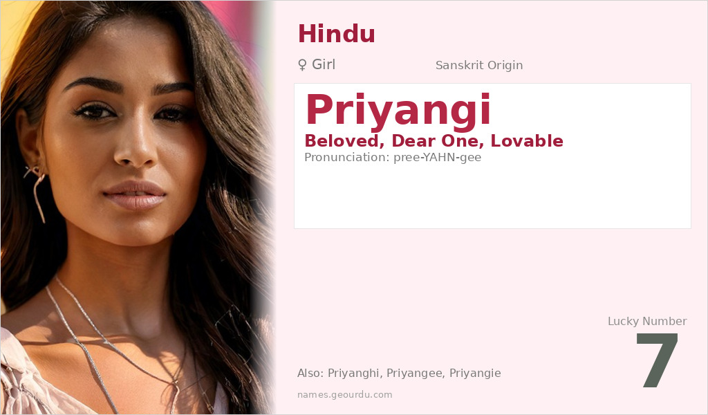 Priyangi Name Meaning and Details