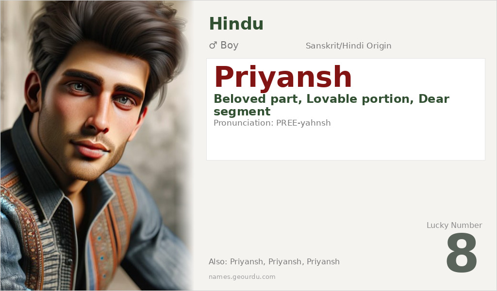 Priyansh Name Meaning and Details