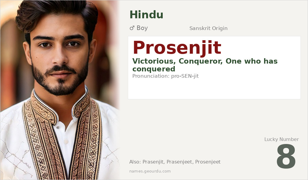 Prosenjit Name Meaning and Details