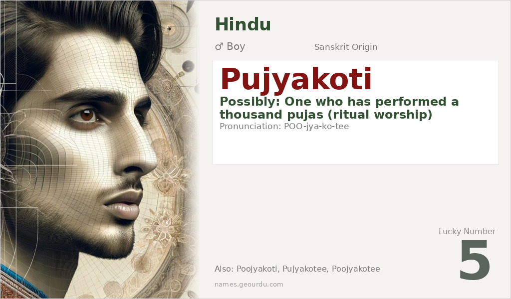 Pujyakoti Name Meaning and Details