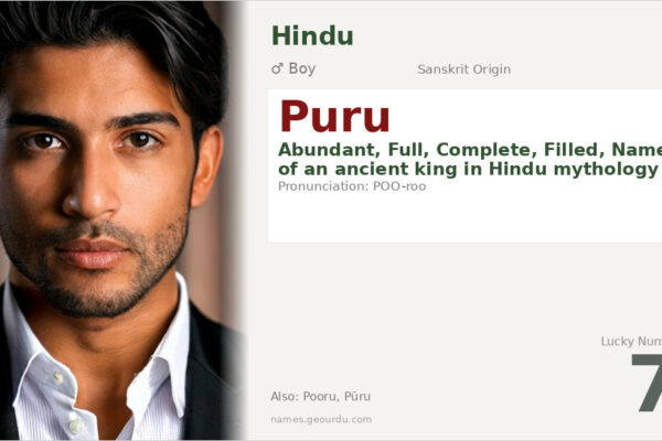 Puru Name Meaning — Sanskrit Origin, Boy Name & History (2025)