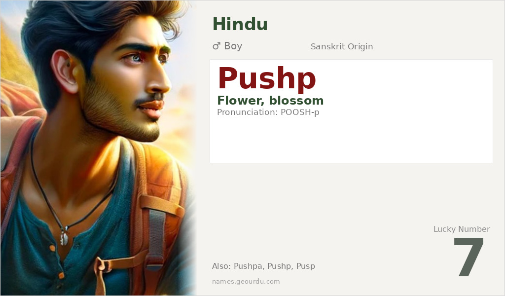 Pushp Name Meaning and Details