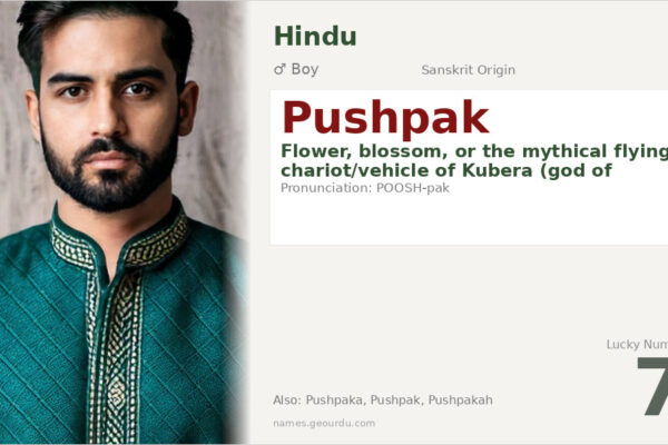 Pushpak Name Meaning — Sanskrit Origin, Mythology & Details (2025)