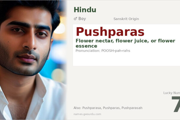 Pushparas Meaning — Flower Nectar, Origin & Details (Sanskrit Boy Name)