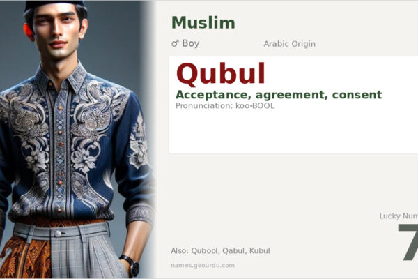 Qubul Name Meaning — Arabic Origin, Boy Name & Details (2025)