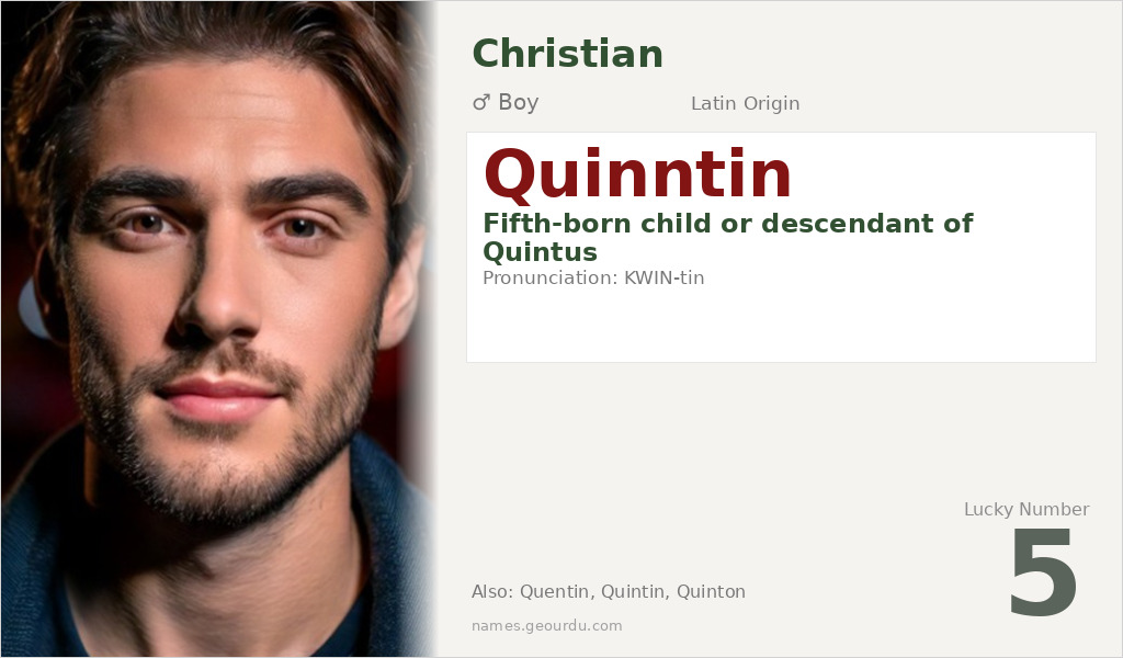 Quinntin Name Meaning and Details