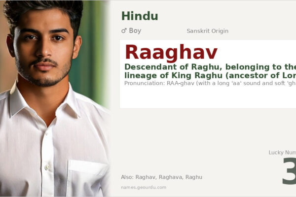 Raaghav Name Meaning — Sanskrit Origin, Boy Name & Details (2025)