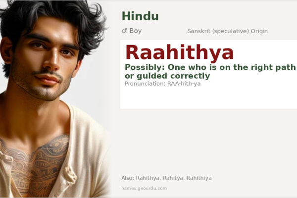 Raahithya Name Meaning — Origin, Gender & Details (2025)