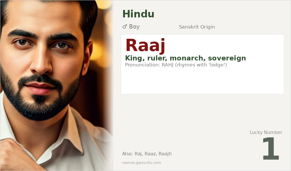 Raaj Name Meaning and Details