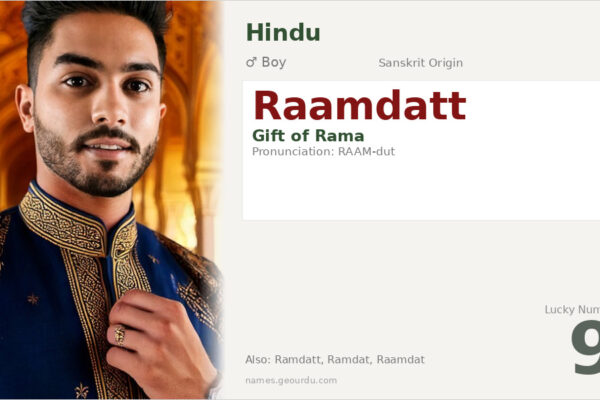 Raamdatt Meaning — Origin, Gender & Details (2025)