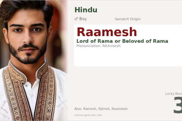 Raamesh Name Meaning — Sanskrit Origin, Hindu Boy Name & Details (2025)