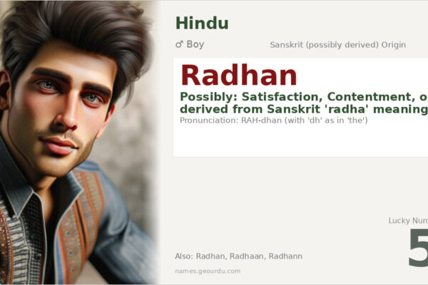 Radhan Name Meaning — Origin, Gender & Details (2025)