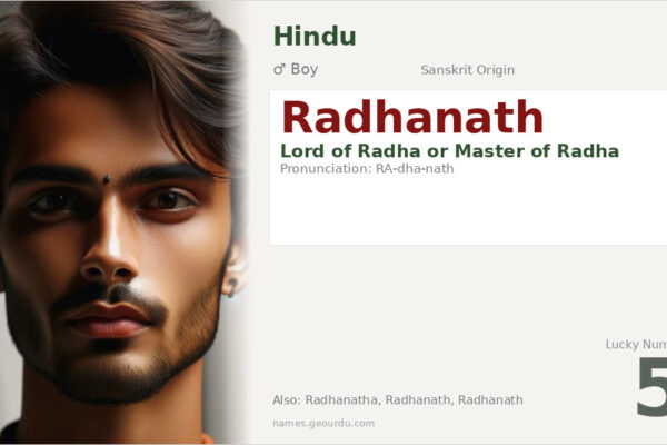 Radhanath Name Meaning — Sanskrit Origin, Boy Name & Details (2025)